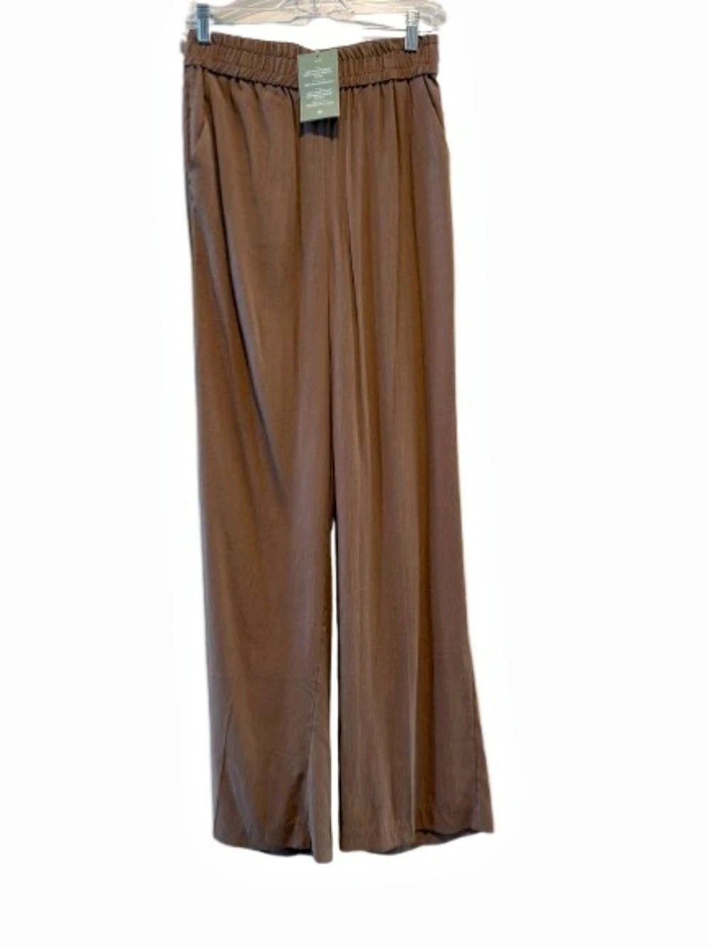 H&M Pull-on Trousers Wide Leg Pants Brown Small